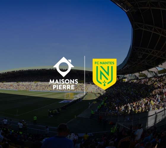 Maisons Pierre, sponsor officiel du club de foot FC Nantes