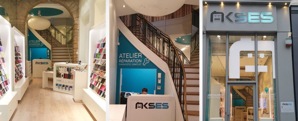 les magasins AKSES sont spécialisés dans la vente d'accessoires et la réparation de smartphones et tablettes