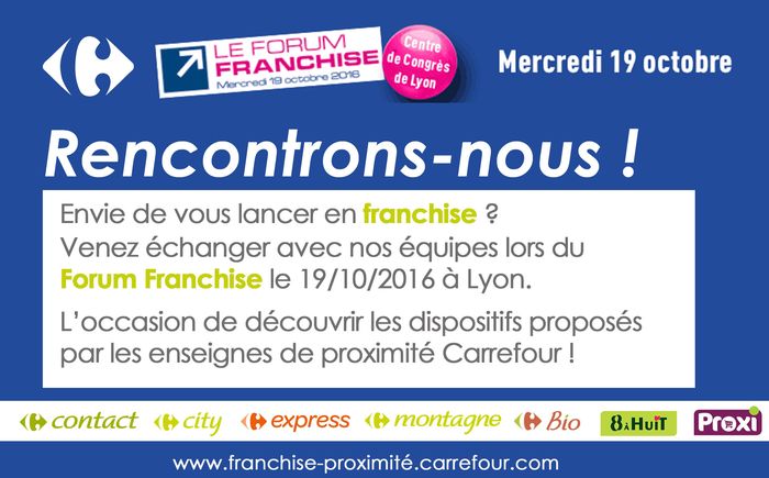 Carrefour au forum franchise lyon