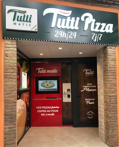 2 nouveaux distributeurs automatiques Tutti Pizza à Toulouse