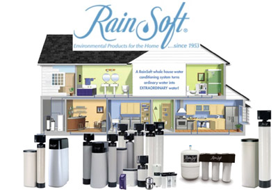 Ensemble des produits de traitement de l'eau de l'enseigne Rainsoft