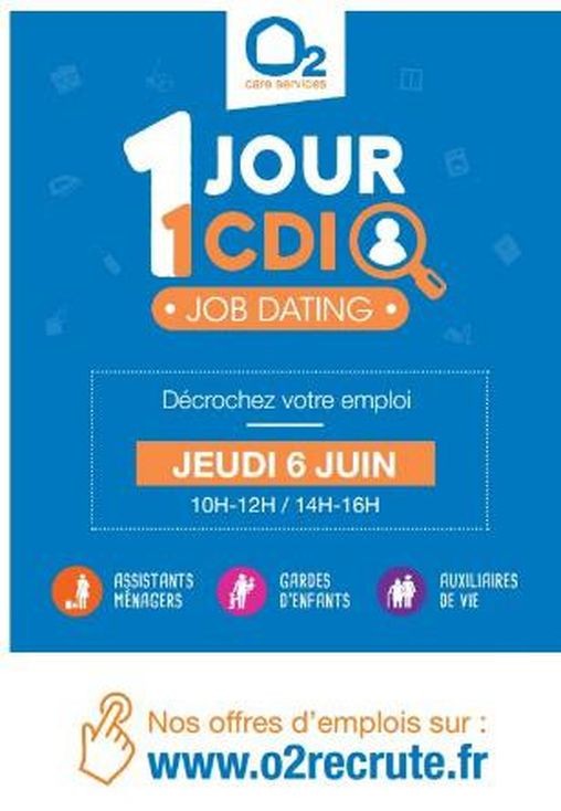 job dating O2 care services le 6 juin 2019