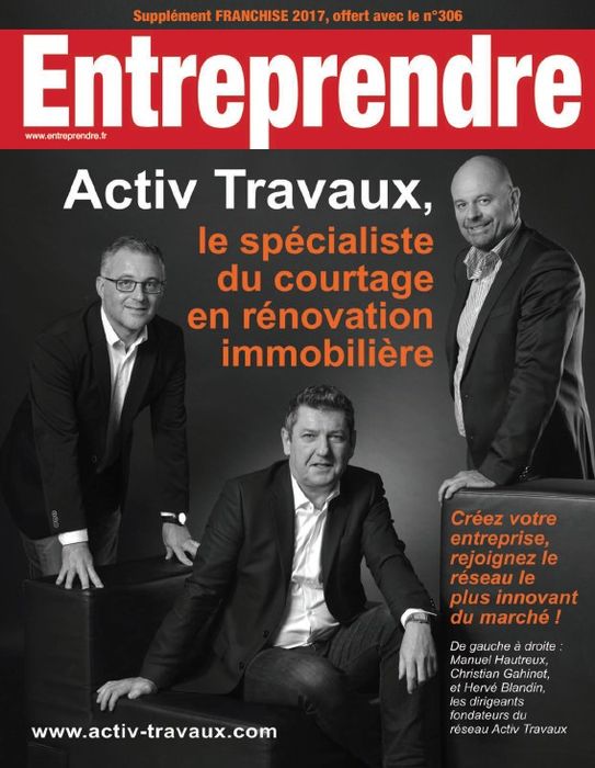 Franchise Activ'Travaux une Entreprendre supplément franchise 2017