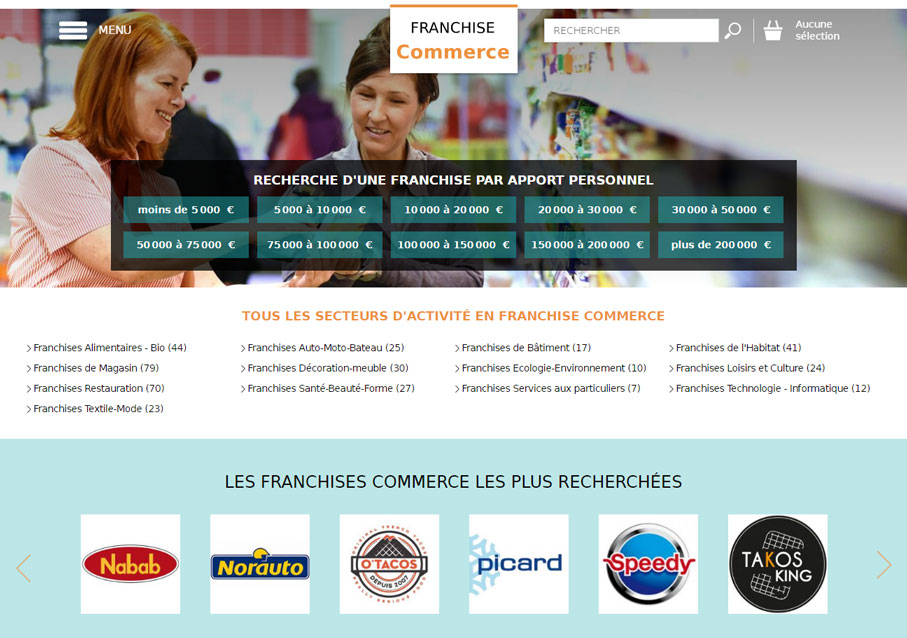 Site Franchise Commerce
