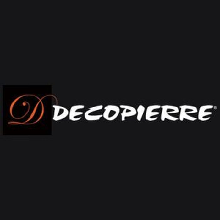 logo decopierre, spécialisé dans l'enduit mural  décoratif avec aspects pierres apparentes