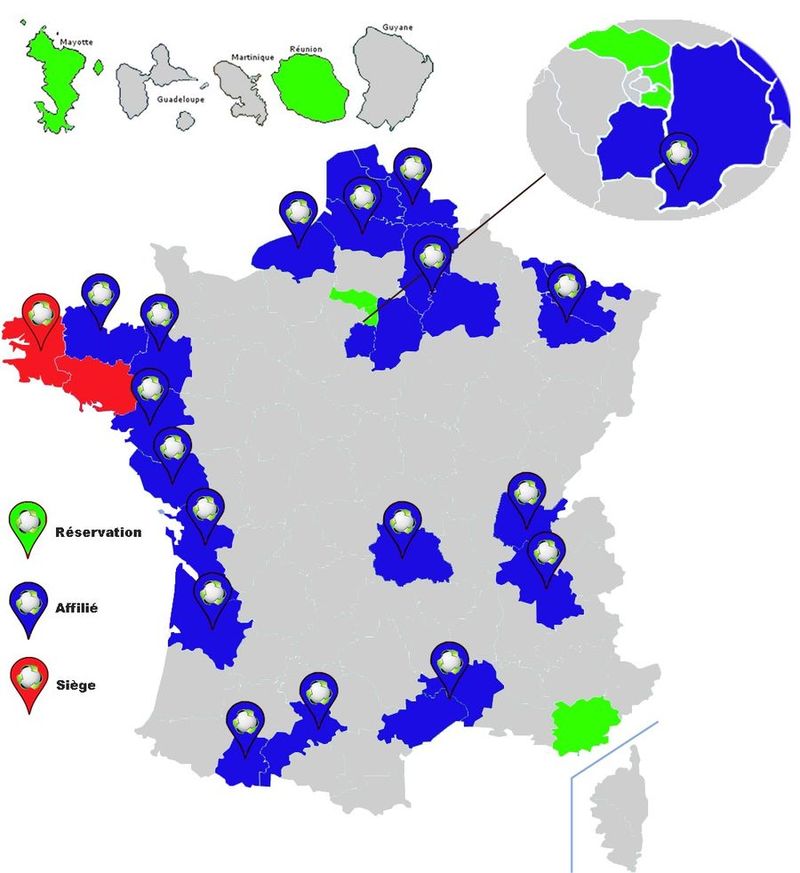 carte de france des implantations geode environnement