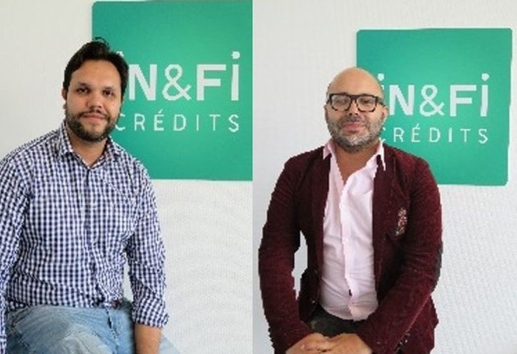 Chaker Nouri et Ronaldo Tatin, franchisés In&Fi Crédits à La Plaine Saint Denis