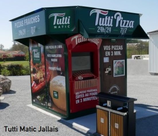 Tutti matic, distributeur automatique de pizzas de la franchise Tutti Pizza