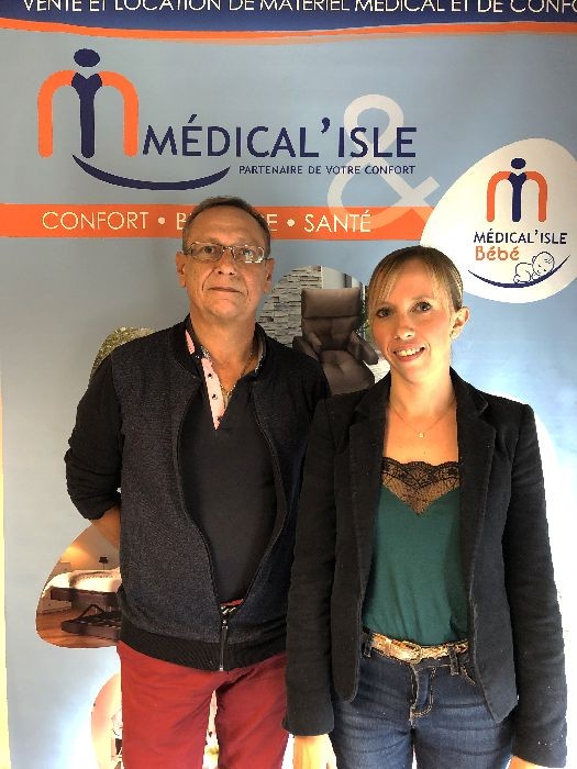 Laetitia Guilbault et Serge Leray, franchisés Medical’Isle à Montaigu