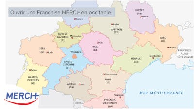 Merci+ recrute des franchisé en Occitanie