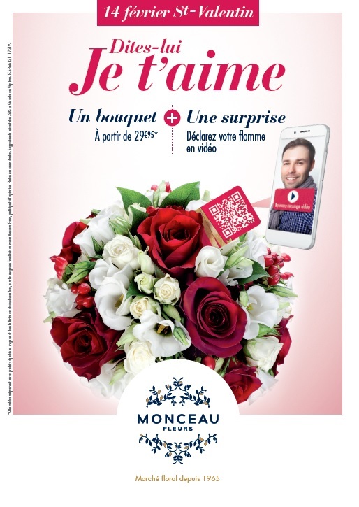 Des bouquets connectés pour la Saint Valentin chez Monceau Fleurs Des bouquets connectés pour la Saint Valentin chez Monceau Fleurs