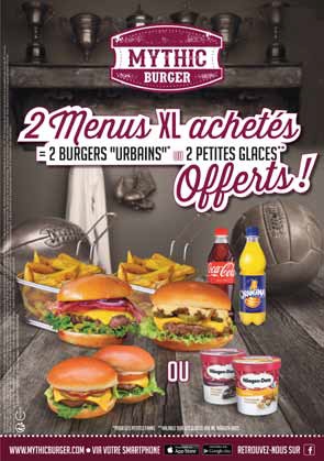 Offre euro 2016 mythic burger