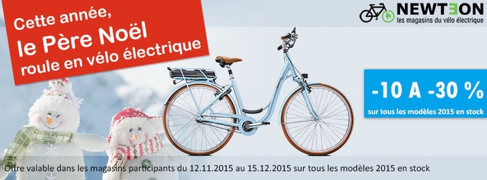 Franchise Vélo Electrique Newteon offre de Noël 2015