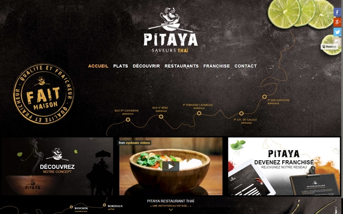 Franchise Pitaya nouveau site web 