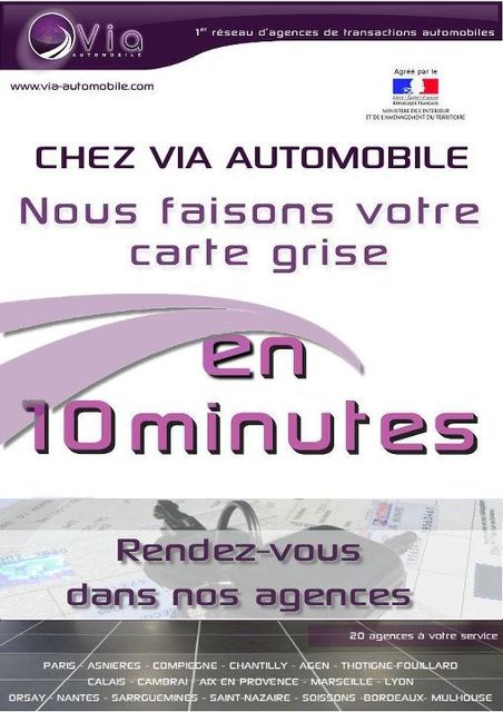 Franchise Via Automobile Carte Grise