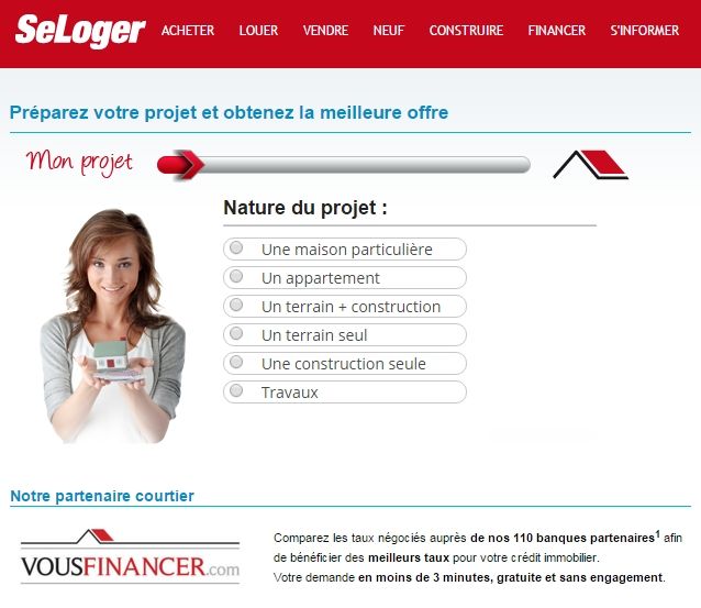 Franchise Vousfinancer.com partenariat SeLoger.com