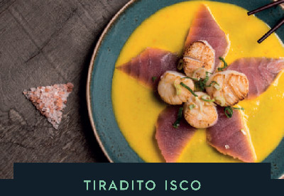 Nouveau plat Tiradito Isco de la franchise de restaurants Nikkei Côté Sushi