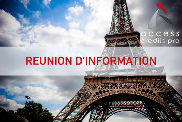 réunion d'information du réseau access credit pro à paris