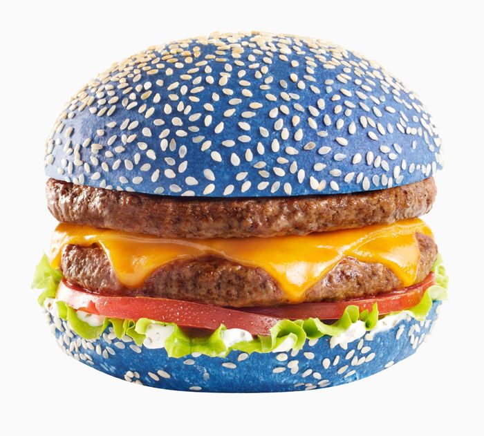 Des burgers bleus chez Speed burger pour l'Euro