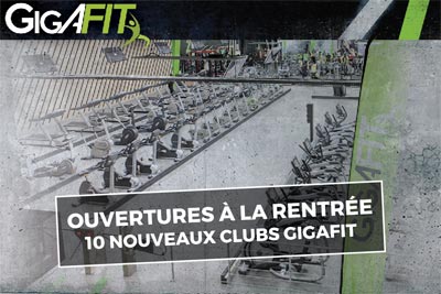 Prochainement 10 nouvelles salles de fitness Gigafit