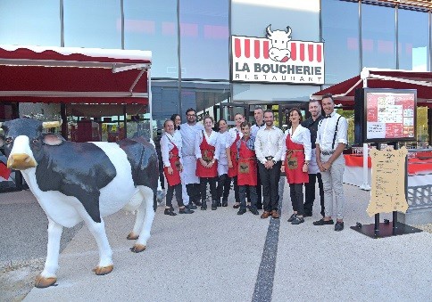 L'équipe du nouveau restaurant La Boucherie de Saint-Gély