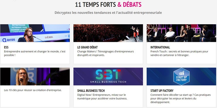 Le Salon des entrepreneurs : temps forts