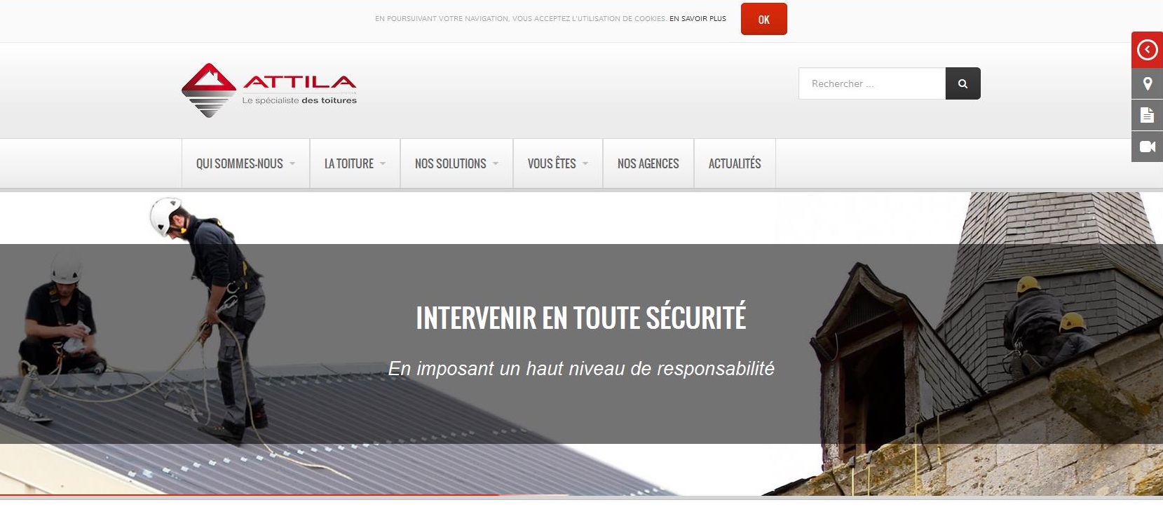 le nouveau site web du réseau de franchise attila systeme