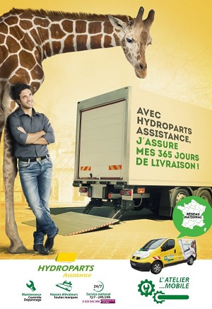 campagne de communication HYDROPARTS Assistance