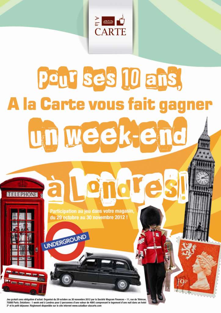 Un Week End A Londres A Gagner Pour Feter Les Dix Ans De L Enseigne A La Carte