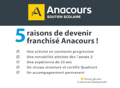 Annonce de la participation d'Anacours au salon Franchise Expo Paris 2020