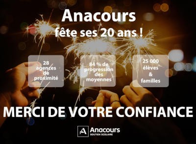 Anniversaire : les 20 ans de la franchise Anacours