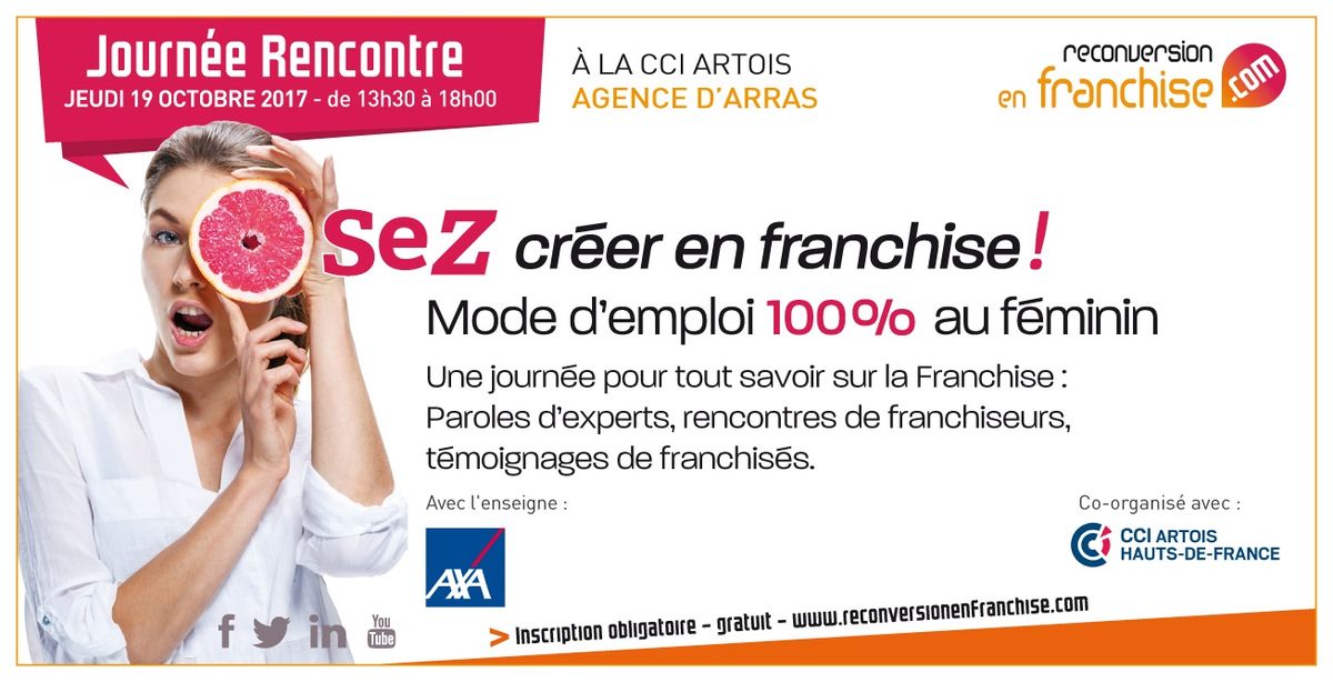 Journée Rencontre Reconversion Franchise Femmes Arras