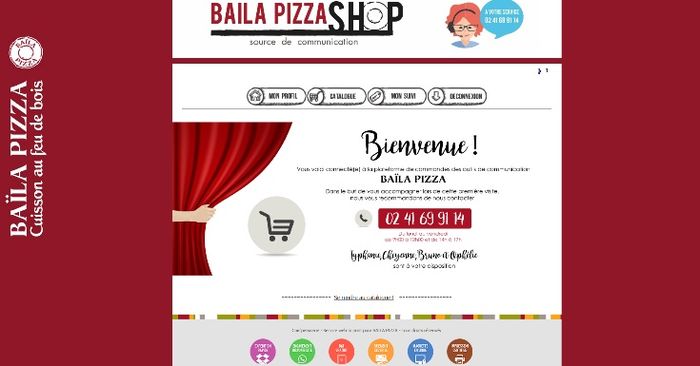 Franchise Baïla Pizza outil communication franchisés