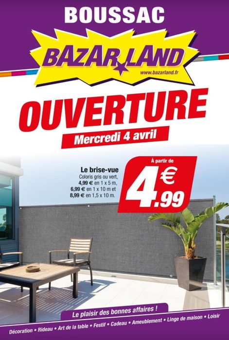 Franchise Bazarland Boussac