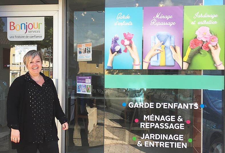 Sabrina Villedieu, franchisée Bonjour Services à Montrevel-en-Bresse (01)