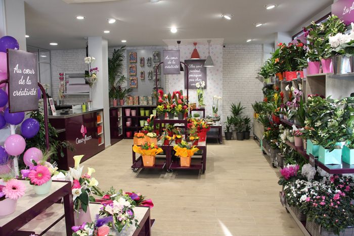 intérieur boutique cœur de fleurs