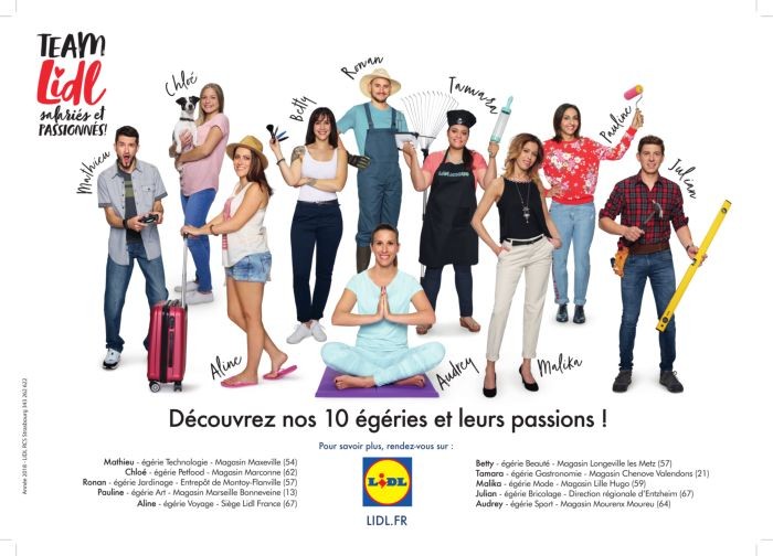 Les salariés Lidl égéries de la nouvelle campagne de la marque