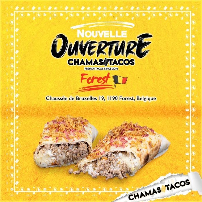 Chamas Tacos ouvre à Bruxelles Forest