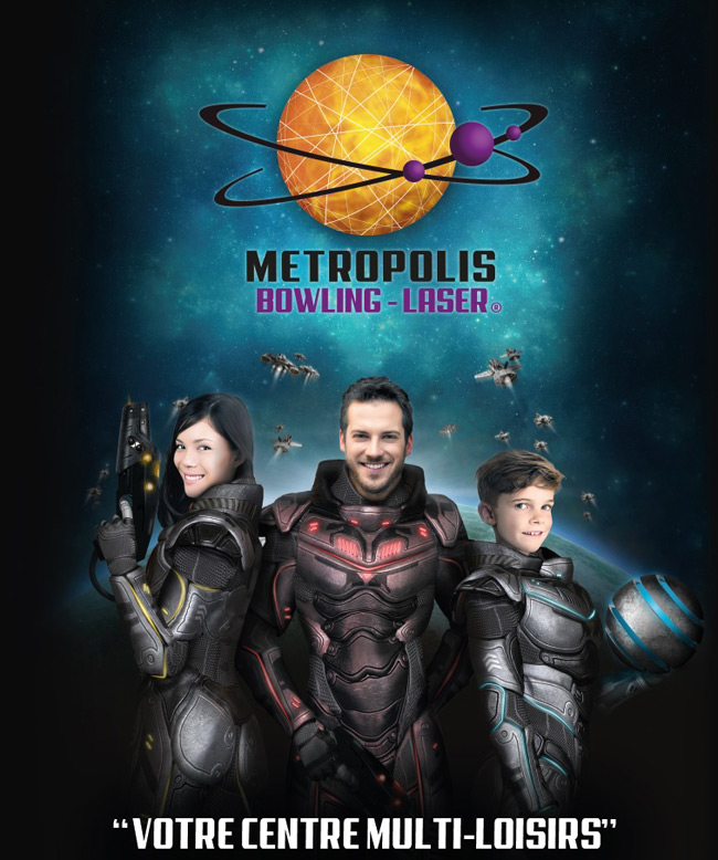 campagne de communication 2017 - metropolis bowling laser