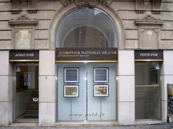  comptoir national de l'or devanture boutique