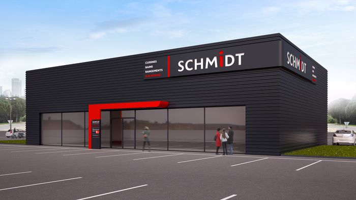 Nouvelle façade des magasins Schmidt