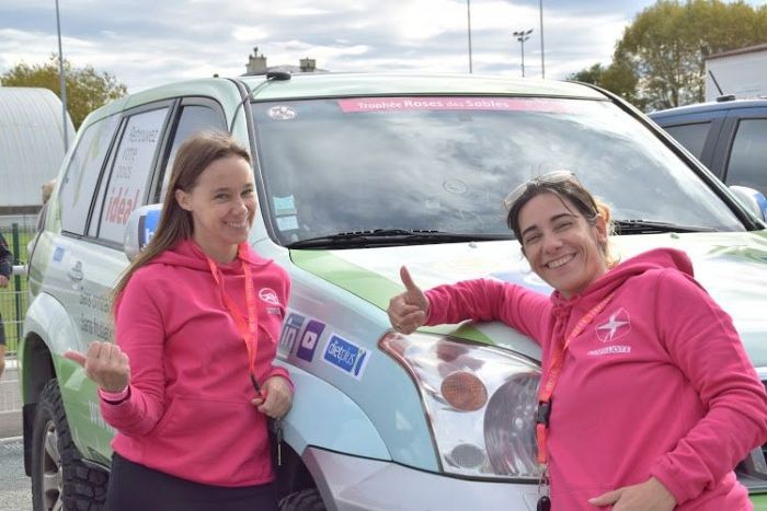 Constance Charavay et Cindy Nardi, deux franchisées Dietplus au Trophée Rose des Sables