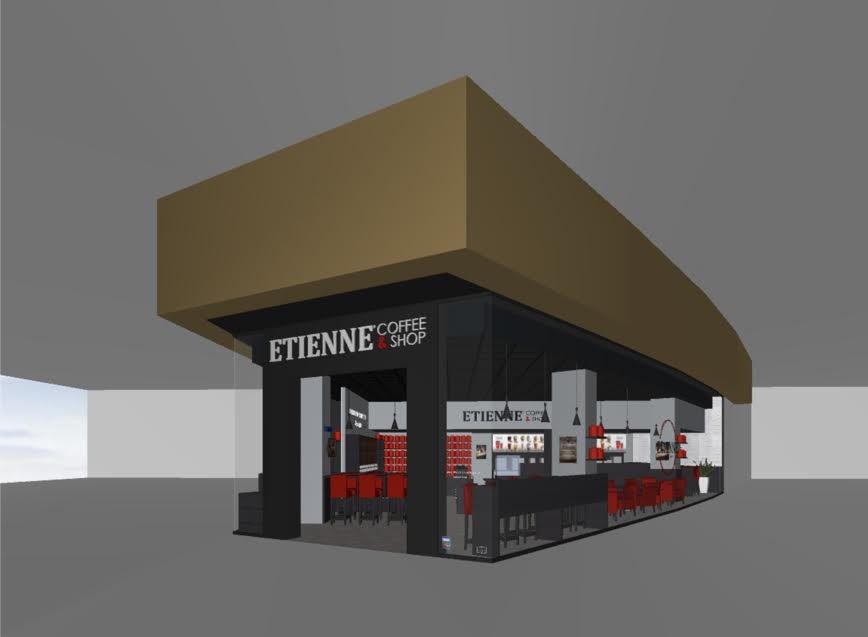 ETIENNE coffee and shop, projection du point de vente de Perpignan