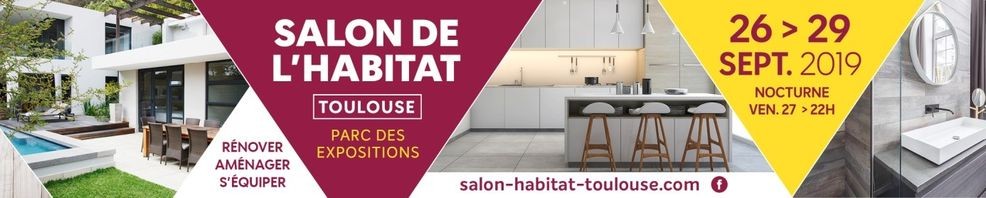 affiche salon de l’habitat de Toulouse 2019 auquel participe le réseau architea