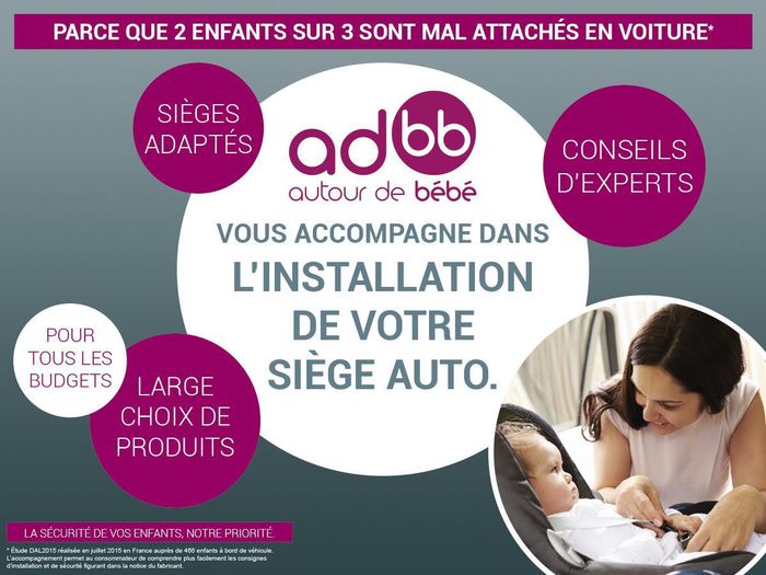 conseils pour bien installer le siège auto de bébé chez adbb