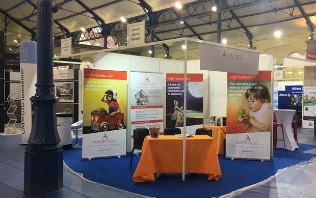 stand avisofi au salon de l'immobilier du nord alsace