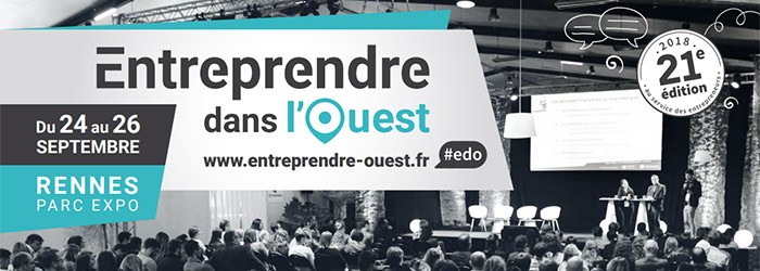 salon entreprendre dans l'ouest auquel participe, entre autres, axeo services