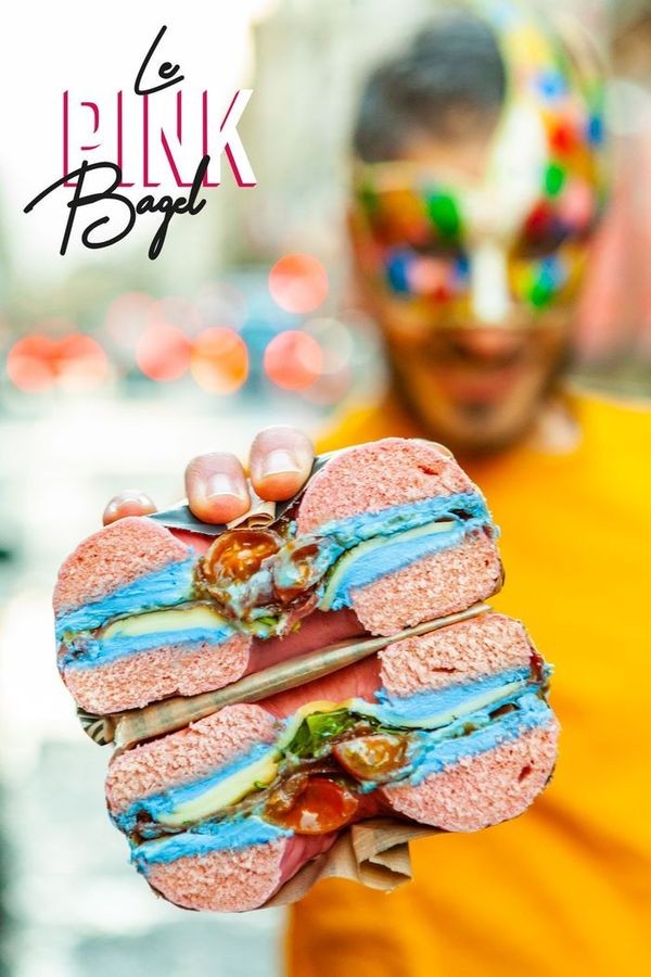 le pink bagel de bagel corner, lancé pour le carnaval de venise