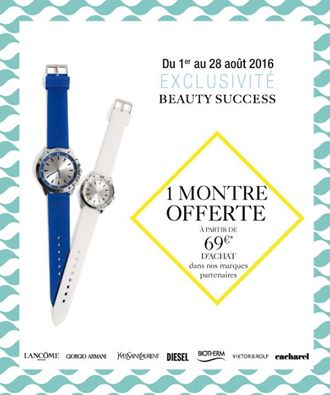 montre gratuite avec Beauty Success