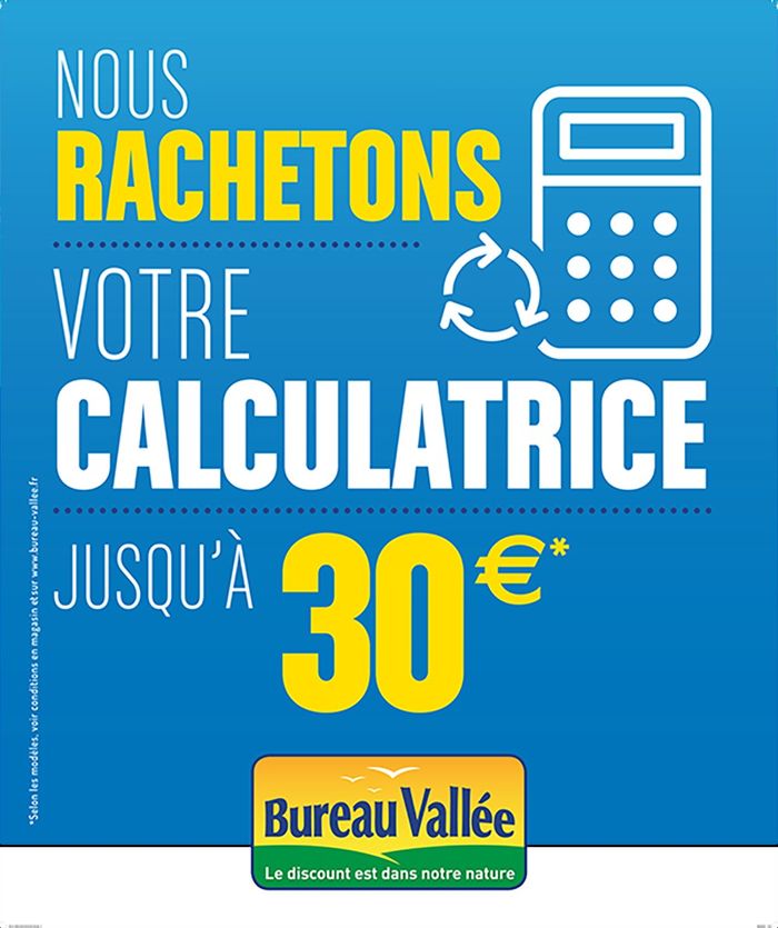 revendre sa calculatrice chez bureau vallée